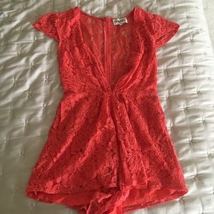 SABO SKIRT plunging romper